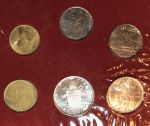 Ватикан 1979г. Y# 143-8 • 10 - 500 лир • фирменный годовой набор(6 монет) • MS BU