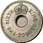 Фиджи 1950 г. • KM# 17 • 1 пенни • Георг VI • регулярный выпуск • MS BU