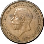Великобритания 1935 г. • KM# 838 • 1 пенни • Георг V • регулярный выпуск • XF+ ( кат. - $10 )
