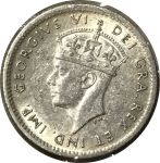 Ньюфаундленд 1943 г. C • KM# 19 • 5 центов • Георг VI • серебро • регулярный выпуск • BU