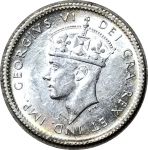 Ньюфаундленд 1941 г. C • KM# 19 • 5 центов • Георг VI • серебро • регулярный выпуск • MS BU