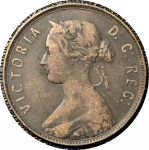 Ньюфаундленд 1894 г. • KM# 1 • 1 цент • королева Виктория • регулярный выпуск • VF+