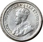 Канада 1920 г. • KM# 22a • 5 центов • Георг V • серебро • регулярный выпуск • XF