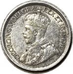 Канада 1921 г. • KM# 23a • 10 центов • Георг V • серебро • регулярный выпуск • XF+