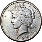 США 1923 г. S • KM# 110 • 1 доллар ("Доллар мира") • серебро • регулярный выпуск • XF