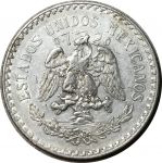 Мексика 1933 г. • KM# 455 • 1 песо • герб Республики • регулярный выпуск • AU+
