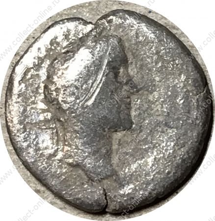 Древний Рим • Император Антонин Пий • 131-168 гг. • денарий • богиня Веста • серебро