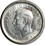 Канада 1937 г. • KM# 35 • 25 центов • Георг VI • олень • серебро • регулярный выпуск • AU*
