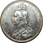 Великобритания 1891 г. • KM# 765 • крона • Королева Виктория(юбилейный портрет) • регулярный выпуск • BU-
