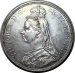 Великобритания 1887 г. • KM# 765 • крона • Королева Виктория(юбилейный портрет) • регулярный выпуск • BU
