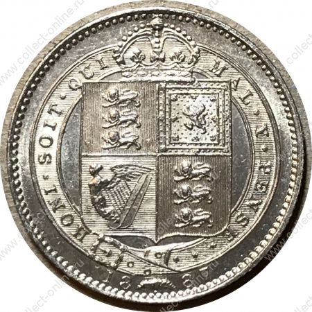 Великобритания 1887 г. • KM# 761 • 1 шиллинг • Виктория • 50 лет правления • серебро • памятный выпуск • BU