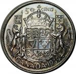Канада 1949 г. • KM# 45 • 50 центов • Георг VI • серебро • регулярный выпуск • MS BU