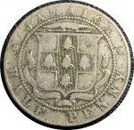 Ямайка 1926 г. • KM# 25 • ½ пенни • Георг V • герб Ямайки • регулярный выпуск • F+