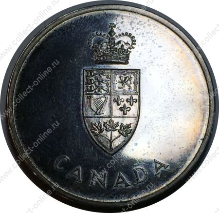 Канада 1967 г. • 100-летие Конфедерации • памятная медаль • серебро 925 • 24.7 гр. ø - 37 мм. • MS BU пруфлайк!