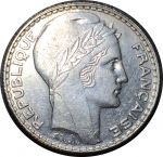 Франция 1939 г. • KM# 878 • 10 франков • серебро • лауреат • регулярный выпуск • AU