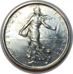 Франция 1965 г. • KM# 926 • 5 франков • "Марианна" • серебро • регулярный выпуск • MS BU