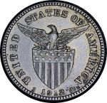 Филиппины 1912 г. S • KM# 170 • 20 сентаво • американский орел на щите • серебро • регулярный выпуск • AU