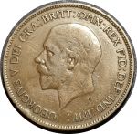 Великобритания 1931 г. • KM# 838 • 1 пенни • Георг V • регулярный выпуск • XF- ( кат. - $25- )