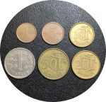 Финляндия 1963-1993 гг. • KM# 44-49 • 1 пенни - 1 марка • 6 номиналов • регулярный выпуск • XF - XF+