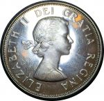 Канада 1961 г. • KM# 56 • 50 центов • Елизавета II • серебро • регулярный выпуск • MS BU пруфлайк!