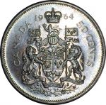 Канада 1964 г. • KM# 56 • 50 центов • Елизавета II • серебро • регулярный выпуск • MS BU- пруфлайк!