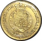 Великобритания 1804 г. • KM# 651 • ½ гинеи • Георг III • золото 917 - 4.18 гр. • регулярный выпуск • XF ( кат. - $1000 ) ®