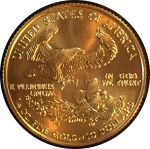 США 1993 г. • KM# 217 • 10 долларов • стоящая "Свобода" • золото 916,7 - 8.48 гр. • MS BU Люкс!!