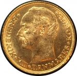 Дания 1910 г. • KM# 810 • 20 крон • Фредерик VIII • золото 900 - 8.96 гр. • MS BU GEM!!!