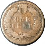 США 1880 г. • KM# 90a • 1 цент • "Индеец" • регулярный выпуск • VG-