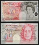 Великобритания 1993 г. (2006) • P# 388c • 50 фунтов • Елизавета II • Исаак Ньютон • регулярный выпуск • A. Bailey • AU