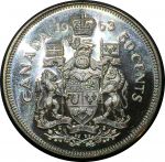 Канада 1963 г. • KM# 56 • 50 центов • Елизавета II • серебро • регулярный выпуск • MS BU пруфлайк!