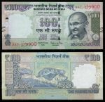 Индия 2016 г. • P# 105 • 100 рупий • Махатма Ганди • Гималаи • регулярный выпуск • UNC пресс