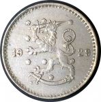 Финляндия 1929 г. S • KM# 26 • 50 пенни • регулярный выпуск • AU ( кат. - $5+ )