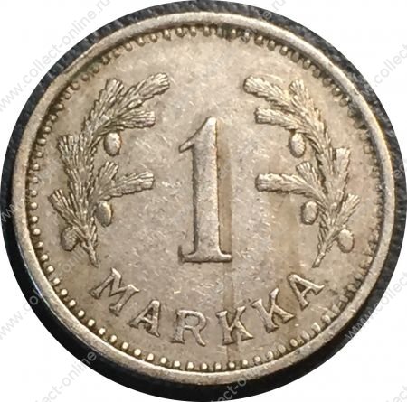 Финляндия 1933 г. S • KM# 30 • 1 марка • финский "лев" • регулярный выпуск • AU