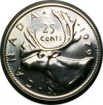 Канада 1979 г. • KM# 62b • 25 центов • Елизавета II • олень • регулярный выпуск(первый год) • MS BU Люкс!! пруфлайк ( кат. - $30 )