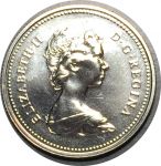 Канада 1979 г. • KM# 62b • 25 центов • Елизавета II • олень • регулярный выпуск(первый год) • MS BU Люкс!! пруфлайк ( кат. - $30 )