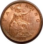Великобритания 1933 г. • KM# 825 • 1 фартинг • регулярный выпуск • MS BU ( кат.- $18 )