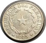 Парагвай 1925 г. • KM# 14 • 2 песо • герб • регулярный выпуск • XF-AU