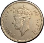 Южная Родезия 1951 г. • KM# 24 • полкроны • Георг VI • регулярный выпуск • UNC- ( кат.- $35+ )