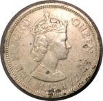 Маврикий 1978 г. • KM# 35.1 • 1 рупия • Елизавета II • герб колонии • регулярный выпуск • VF