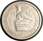 Южная Родезия 1947 г. • KM# 18b • 1 шиллинг • Георг VI • регулярный выпуск (год-тип) • XF-AU ( кат.- $20 )