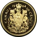 Канада 1984 г. • KM# 75.3 • 50 центов • Елизавета II • регулярный выпуск • MS BU Люкс!! пруф
