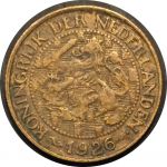 Нидерланды 1926 г. • KM# 152 • 1 цент • регулярный выпуск • XF ( кат. - $6 )