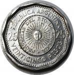 Аргентина 1964 г. • KM# 61 • 25 песо • 100-летие национальной валюты • регулярный выпуск • BU-