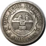 Южная Африка 1896 г. • KM# 6 • 2 шиллинга(флорин) • (серебро) • регулярный выпуск • XF-