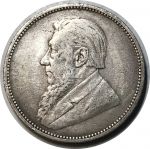 Южная Африка 1896 г. • KM# 6 • 2 шиллинга(флорин) • (серебро) • регулярный выпуск • XF-