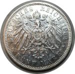 Бавария 1904 г. D • KM# 915 • 5 марок • принц Отто • регулярный выпуск • серебро • XF+