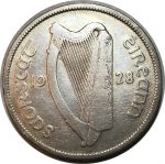 Ирландия 1928 г. • KM# 8 • полкроны • лошадь • серебро • регулярный выпуск(первый год) • F-VF