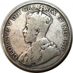 Канада 1912 г. • KM# 25 • 50 центов • Георг V • серебро • регулярный выпуск(первый год) • F-