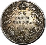 Канада 1910 г. • KM# 11a • 25 центов • Эдуард VII • серебро • регулярный выпуск • AU ( кат. -$200+ )